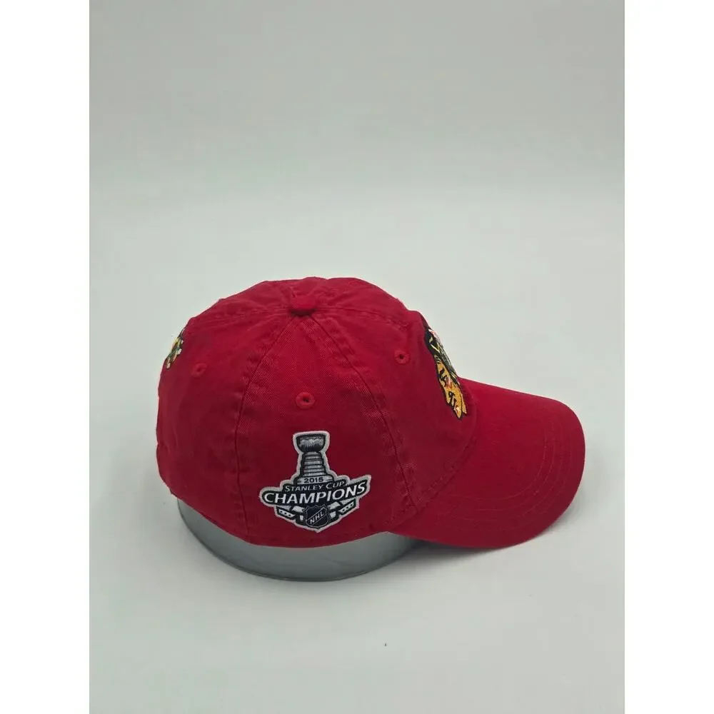 New Era Chicago Blackhawks Youth Adjustable Baseball Cap Red